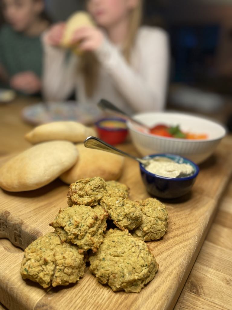 Falafels and pitta